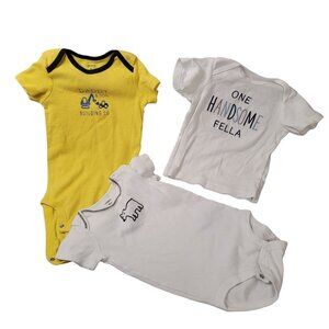Lot of 3 Baby Boy Bodysuits 6-9 Months